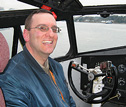 Henry Tenby AirlineFan.com Website Manager on the flight deck of the Martin Mars