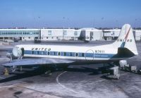 Photo: United Airlines, Vickers Viscount 700, N7411